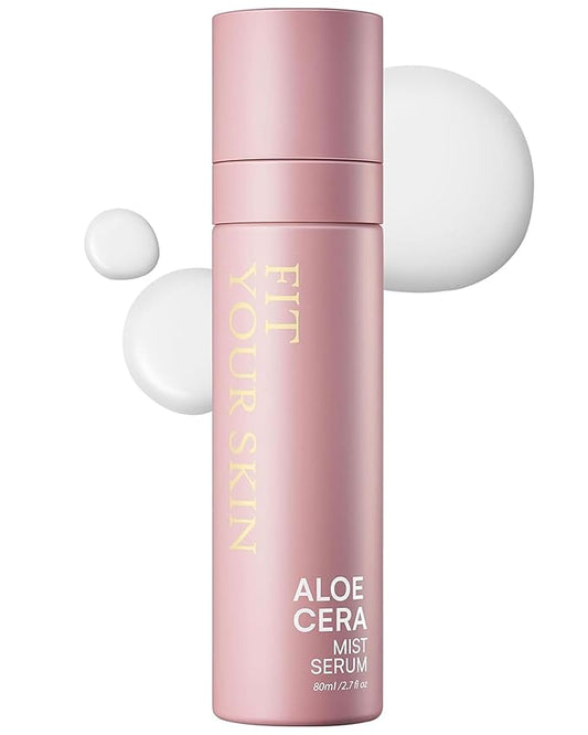 Aloe Cera Mist Serum - Vegan Hydrating Face Spray with Aloe Vera and Ceramide for Rough and Dry Skin - Refreshing & Hydrating Facial Mist - Fresh Herb Citrus Scent, 2.7 fl.oz.-VivaGrace Women