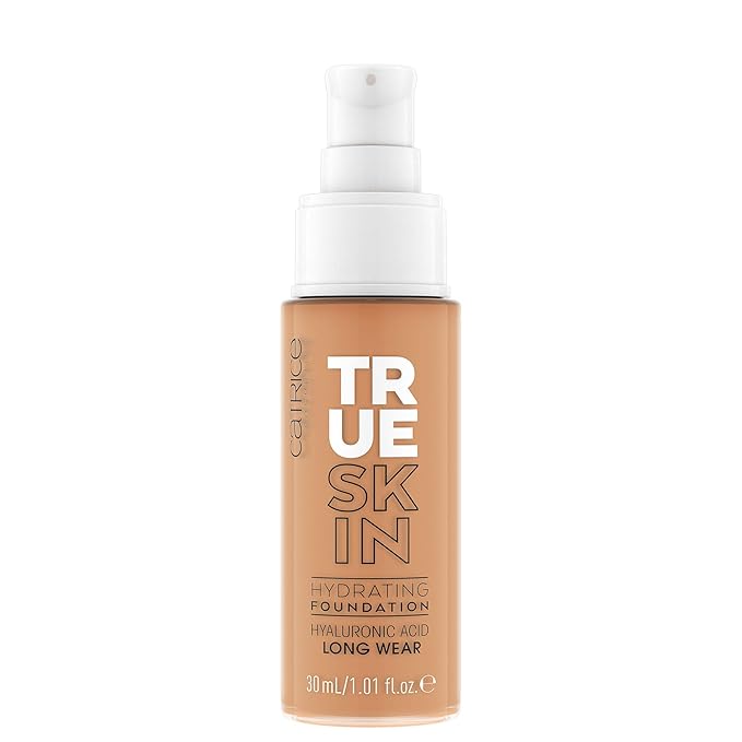 Catrice | True Skin Hydrating Foundation | Lightweight Buildable Coverage with Hyaluronic Acid and Watermelon Seed Oil | Vegan & Cruelty Free (070 | Warm Caramel)-VivaGrace Women