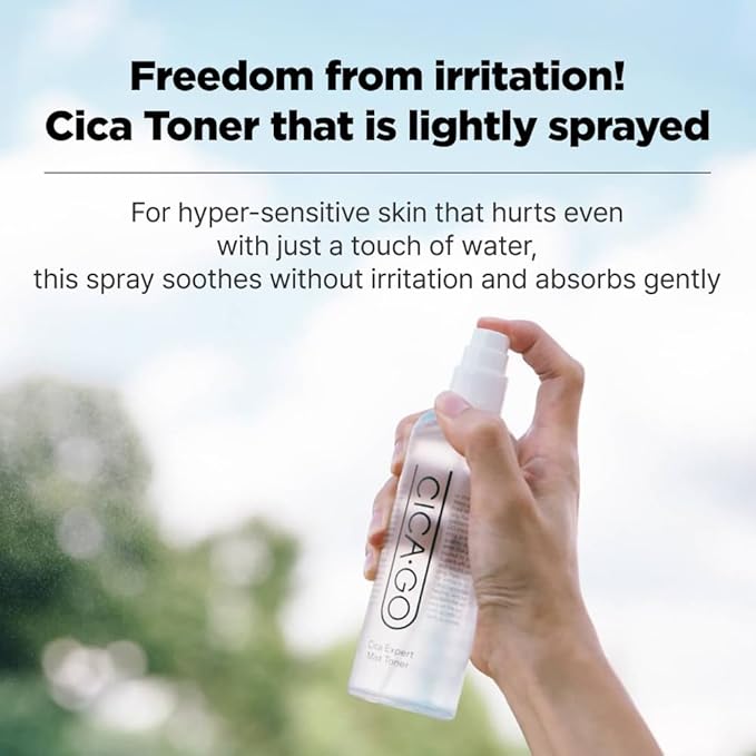 CICA Expert Mist Toner, Alcohol-Free Soothing Facial Mist for Sensitive Skin, Hydrating & Calming Korean Skin Care (5.07 fl.oz/150ml)-VivaGrace Women