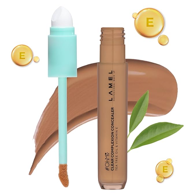 LAMEL OH my Clear Face Concealer - Vitamin E & Tea Tree Extract - Skin Care, Moisturizing & Waterproof - Anti-Aging Formula - Brightening & Protection, 405-0,23 fl.oz-VivaGrace Women