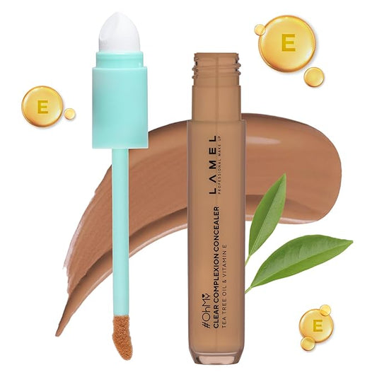 LAMEL OH my Clear Face Concealer - Vitamin E & Tea Tree Extract - Skin Care, Moisturizing & Waterproof - Anti-Aging Formula - Brightening & Protection, 405-0,23 fl.oz-VivaGrace Women