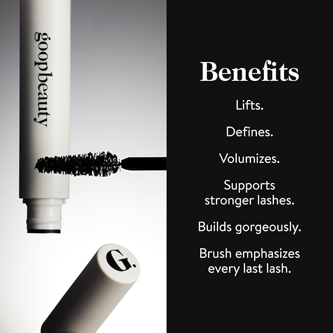 goop Beauty Featherlash Lifting Serum Mascara | Volumizing & Lengthening Mascara with Nourishing, Clean Ingredients | 0.15 fl oz-VivaGrace Women