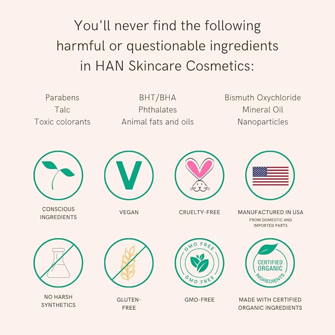 HAN Skincare Cosmetics Vegan, Cruelty-Free Blush, Coral Candy-VivaGrace Women