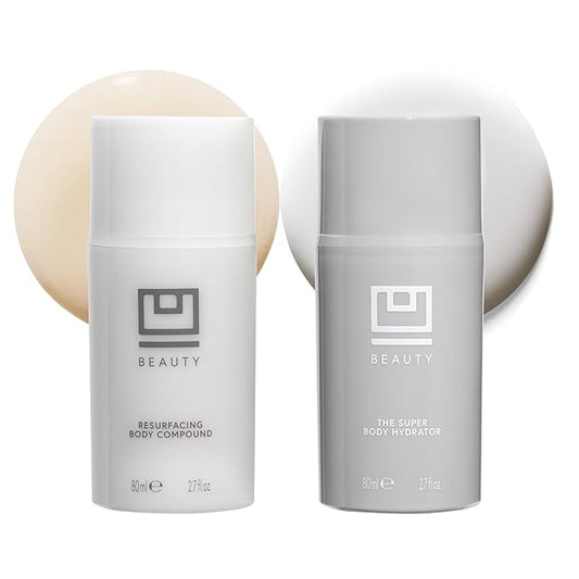 U Beauty Resurfacing Body Compound - Anti-Aging Aha Body Serum and The Super Body Hydrator - Hyaluronic Acid Cream Body Travel Set-VivaGrace Women