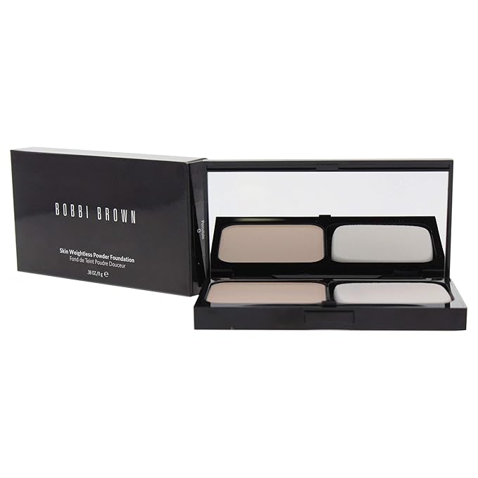 Bobbi Brown Skin Weightless Powder Foundation for Women, No.0 Porcelain, 0.38 Ounce-VivaGrace Women