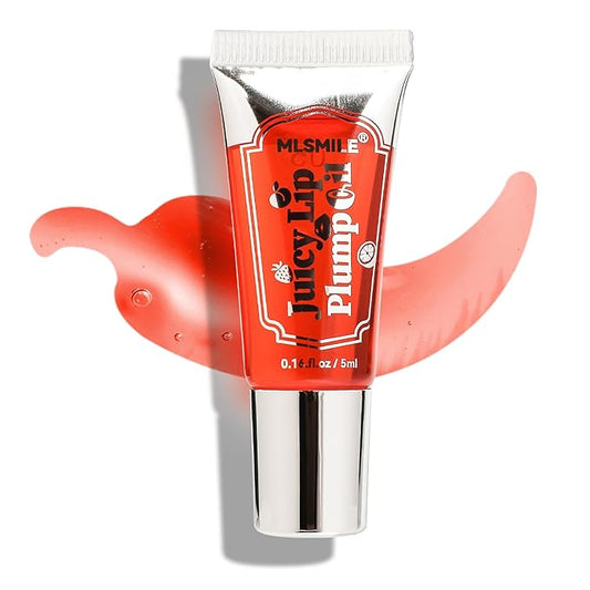 Lip Plumper Lip Gloss, Instant & Long-Term Lip Plumper, Roll On Lip Plumping Lip Gloss, Extreme Lip Plumper, Maximum Plump Extra Strength Lip Plumper for Women (#05)-VivaGrace Women