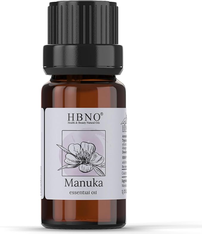 HBNO Manuka Essential Oil - 1/3 oz (10 ml) Travel Size - Natural Manuka Oil - Perfect for Cleaning, Aromatherapy, DIY, Soap and Diffuser-VivaGrace Women