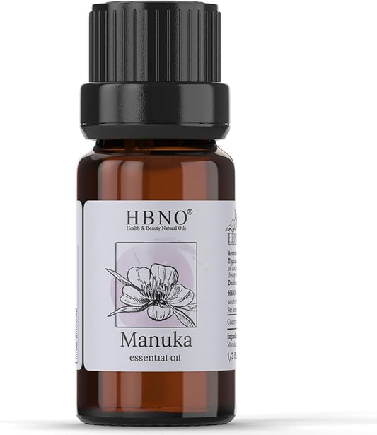 HBNO Manuka Essential Oil - 1/3 oz (10 ml) Travel Size - Natural Manuka Oil - Perfect for Cleaning, Aromatherapy, DIY, Soap and Diffuser-VivaGrace Women
