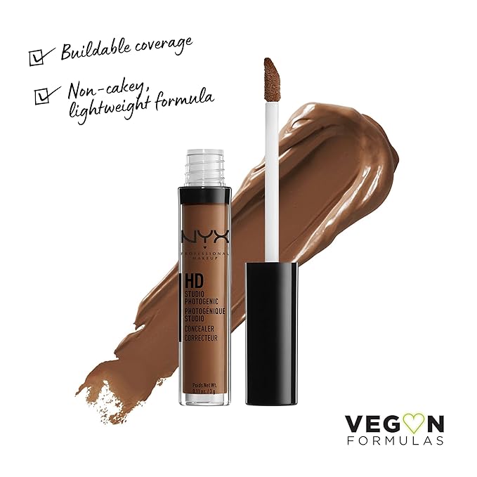 NYX PROFESSIONAL MAKEUP HD Studio Photogenic Concealer Wand, Medium Coverage - Espresso-VivaGrace Women