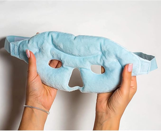 Reusable Gel Eye Mask, Cooling Eye Mask Reusable Small Ice Pack Under Eye Patches, Eye Hot Cold Treatment Pack for Redness, Pain Relief and Eye Relax, Pink,1 Pack-VivaGrace Women