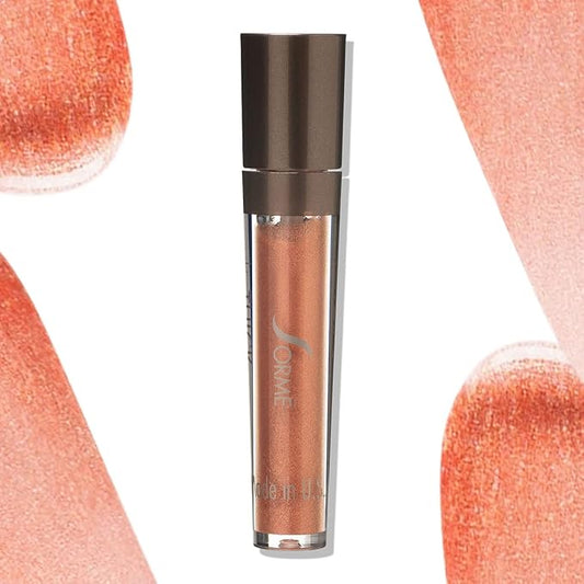 SORME Treatment Cosmetics LipThick gloss | Plumping Lip Gloss for Shiny and Fuller Looking Lips with Maxi-Lip Peptides | Unveil Shade-VivaGrace Women