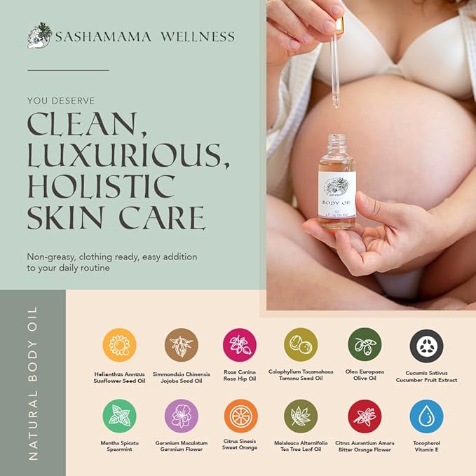 Luxury Baby Shower Gifts- Pregnancy Gift Box for First Time Moms- Pregnancy Must Haves - PostPartum Recovery Care- Postpartum Essentials - Prenatal and PostPartum Gift - Sashamama Gifts for mom-VivaGrace Women