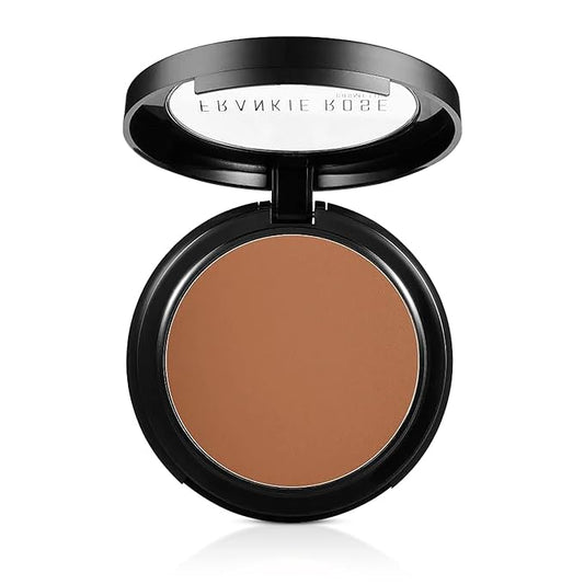 Frankie Rose Cosmetics Powder Foundation – Full Coverage Face Powder For Pores & Imperfections, Evens Out Skin Tone & Shine-Control | 58 Grams (Bronze)-VivaGrace Women