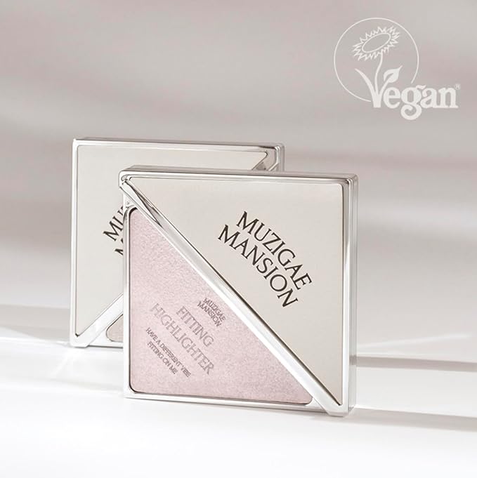 MUZIGAE MANSION FITTING HIGHLIGHTER Vegan Powder Lightweight, Smooth, Blendable, Face Enhancing Makeup Color (Goergeous)-VivaGrace Women
