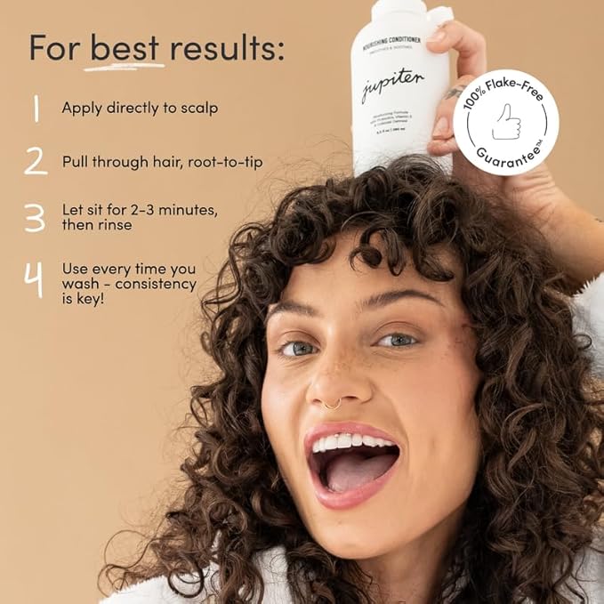 Jupiter, Physician-Formulated Scalp Balancing Conditioner for Dry, Itchy, Oily, Flaky Scalp, Sulfate-Free, Natural Fragrance, Vegan, Color-Safe, & Paraben-Free Conditioner for Women & Men-VivaGrace Women