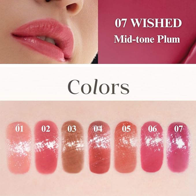 EGLIPS Lip & Cheek Glow Balm - Multi-Use Tinted Melting Balm Blush for Lips & Cheeks Builable and Blendable Texture (07 WISHED, 0.18 oz)-VivaGrace Women