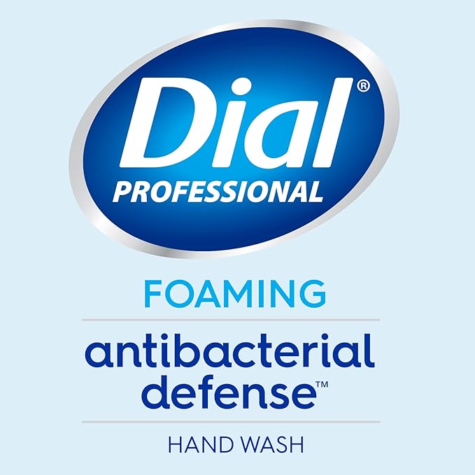 Dial Professional Spring Water Antibacterial Defense Foaming Hand Wash, 1 Gallon Refill Bottle, 128 Fl Oz