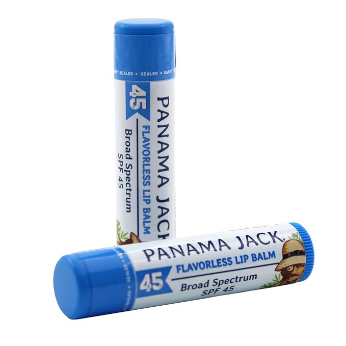 Panama Jack Sunscreen Lip Balm - SPF 45, Broad Spectrum UVA-UVB Sunscreen Protection, Prevents & Soothes Dry, Chapped Lips-VivaGrace Women