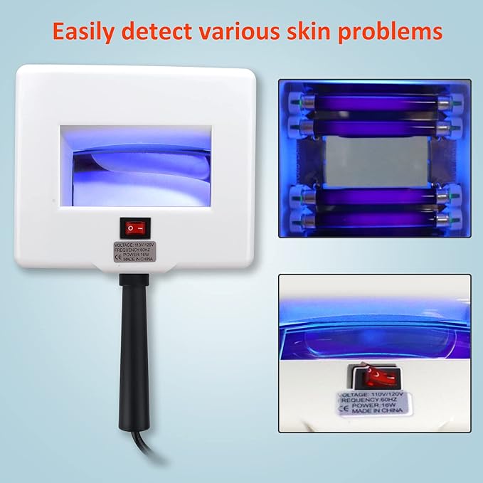 Beauty Star Woods Lamp Skin Analyzer, Professional Esthetician Supplies, Portable SPA Beauty Skin Care Tool-VivaGrace Women