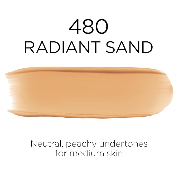 L'Oreal Paris Makeup Infallible Up to 32 Hour Fresh Wear Lightweight Foundation, 480 Radiant Sand, 1 Fl Oz, Packaging May Vary-VivaGrace Women