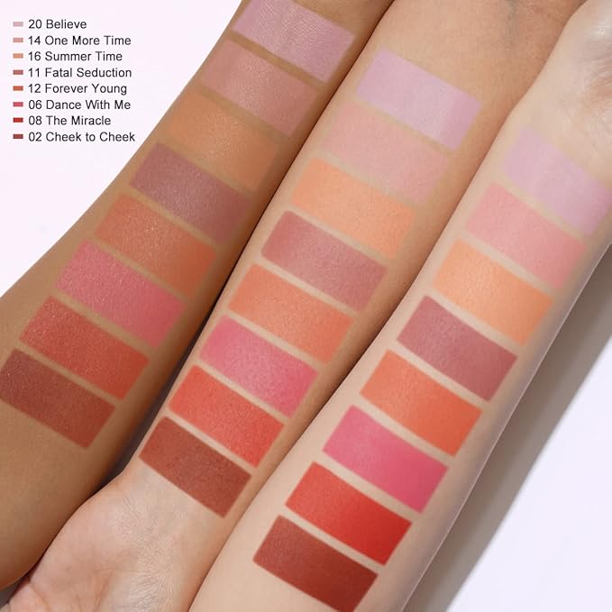 OULAC Blush Makeup Powder Mauve| Natural Matte Blush Cool Tone Skin Light Meidum | Buildable & Light Weight Smooth| Cruelty-Free Blush Vegan | 4.8g 11 Fatal Seduction (Mauve Wood Color)-VivaGrace Women