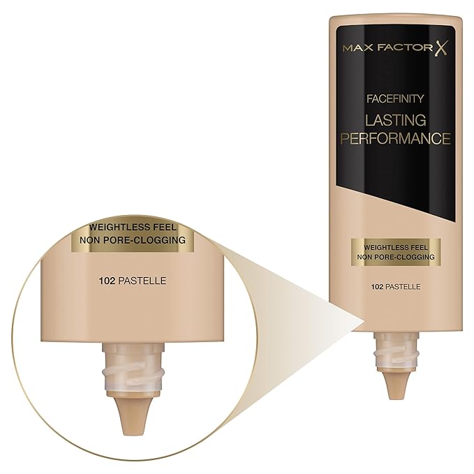 Lasting Performance Long Lasting Foundation - 102 Pastelle by Max Factor for Women - 35 ml Foundation-VivaGrace Women