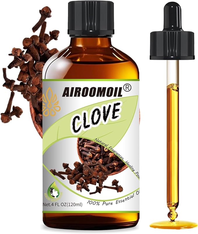 Pure Clove Essential Oil, 100% Pure Natural Clove Essential Oil, Premium Grade Essential Oils for Diffusers for Home, Skin, Care Massage, Soap Making, Aromatherapy, 4 Fl Oz | 120ml-VivaGrace Women