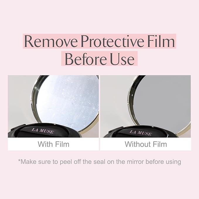 LA MUSE Complexion Correcting-Korean Cushion Foundation(2 Packs) | No Makeup Look, Daily Korean Makeup Foundation, Comfortable Wear | Natural Tone-Up Effect, Light to Medium Tones | For All Skin Types-VivaGrace Women