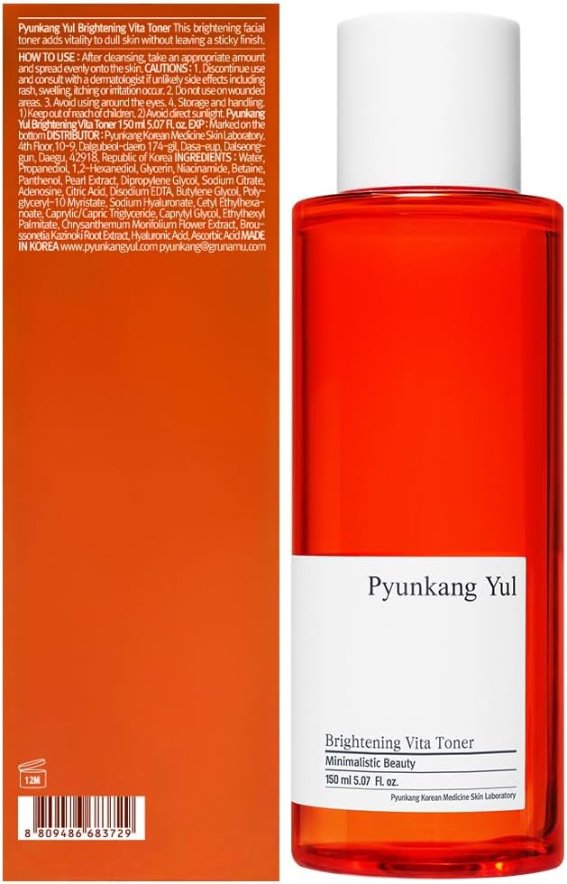 Pyunkang Yul PKY Radiance Vita Toner for Flawless and Radiant Skin, Blemish Care Toner with Vitamin C & Niacinamide, Zero Irritation, Korean Skincare (5.07 Fl. Oz, 150ml)-VivaGrace Women