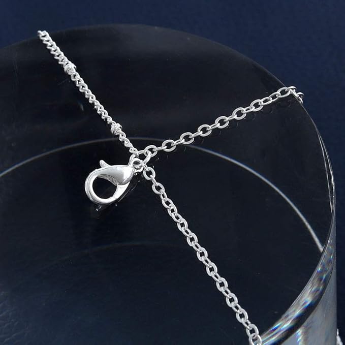 Boho Layering Disc Pendant Necklace Silver Jesus Choker Necklaces Beaded Chain Jewelry Adjustable for Women and Girls-VivaGrace Women