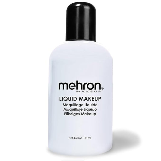 Mehron Makeup Liquid Makeup | Face Paint and Body Paint Perfect for Halloween, Cosplay I Air Brush Compatible 4.5 oz (133 ml) (MOONLIGHT WHITE)-VivaGrace Women