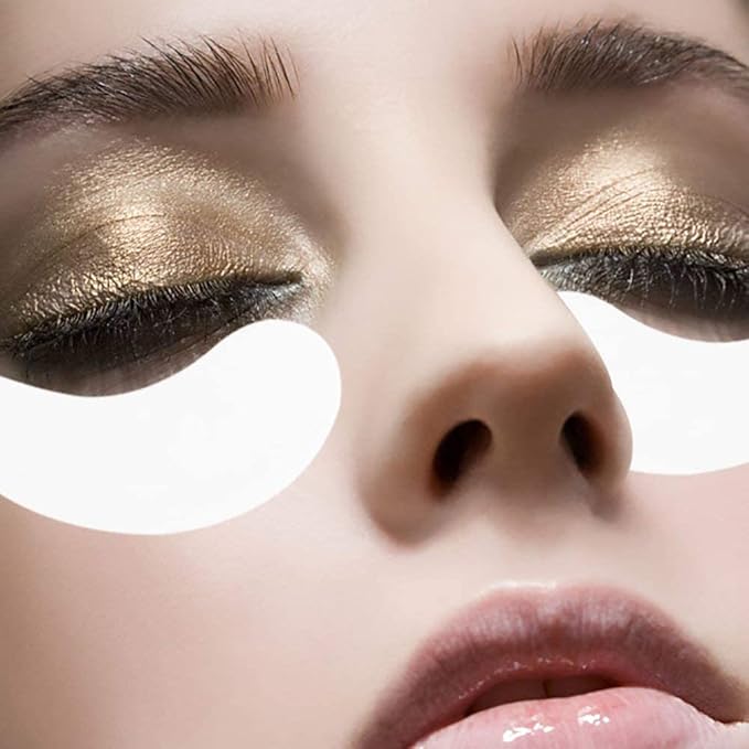 Eye Gel Pads 100 Pair Under Eye Pads Eyelash Extension Pads DIY Eye Lip Patch Pad Sticker Tapes False Eyelash Lash Extension Makeup Eye Gel Patches Lash Extension Beauty Tool Lip Powder Holder-VivaGrace Women