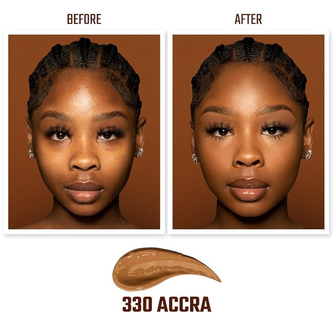 Juvia's Place I Am Magic Velvety Matte Liquid Foundation 330 - Accra - Dark w/Cool Olive Undertone, Makeup Foundation Full Coverage, Lightweight, Long Wear, Velvety Matte Finish-VivaGrace Women