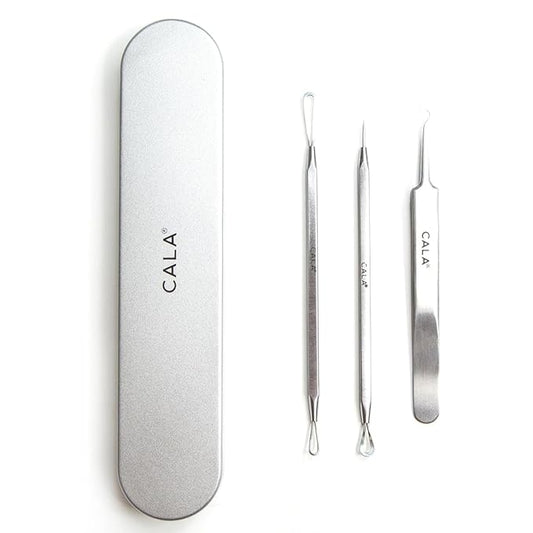 Cala Skin glow tool kit with metal case 3 count, 3 Count-VivaGrace Women