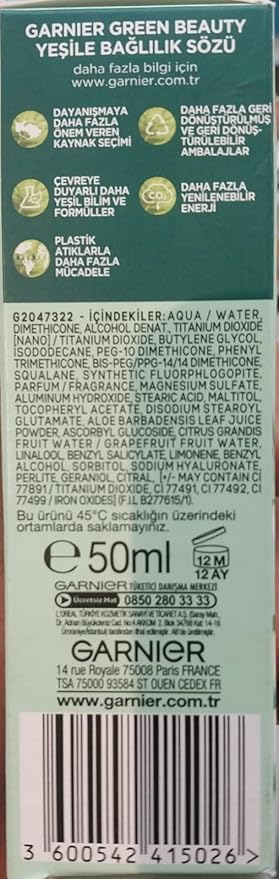 Garnier Skin Naturals Classic Hyaluronic Aloe All-in-1 BB Medium Cream, 50ml-VivaGrace Women