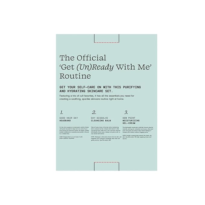 Versed Everyday Clean Routine Travel Essentials 3-Piece Skincare Set - Dew Point Gel Cream (2 fl oz), Good Hair Day Black Headband & Day Dissolve Cleansing Balm (2.3 oz) - Non-Toxic + Vegan-VivaGrace Women