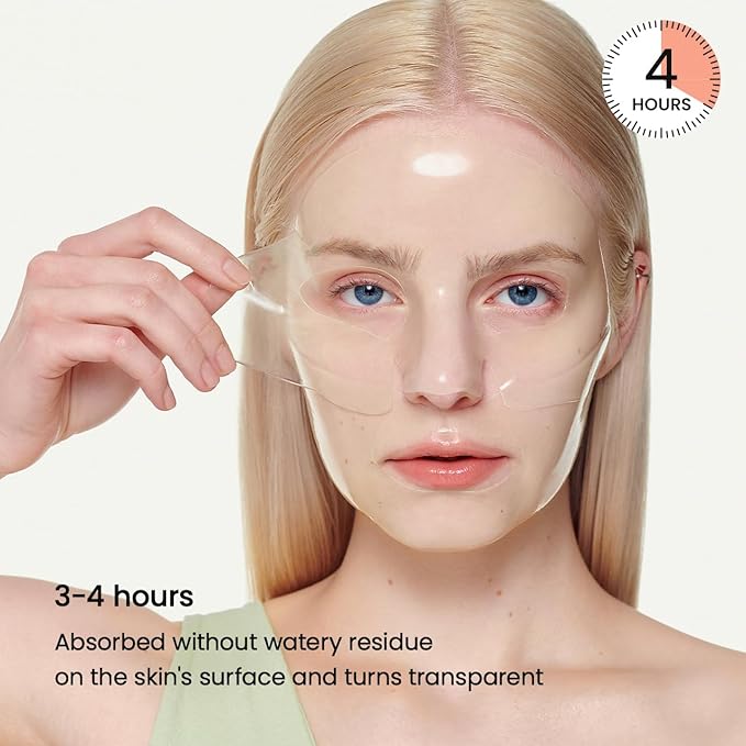 BIODANCE Refreshing Sea kelp Real Deep Mask, Overnight Hydrogel Mask, Calming, Oil & Sebum Control, Blemish Care, Korean Skincare | 1.19oz(34g) x 4ea-VivaGrace Women