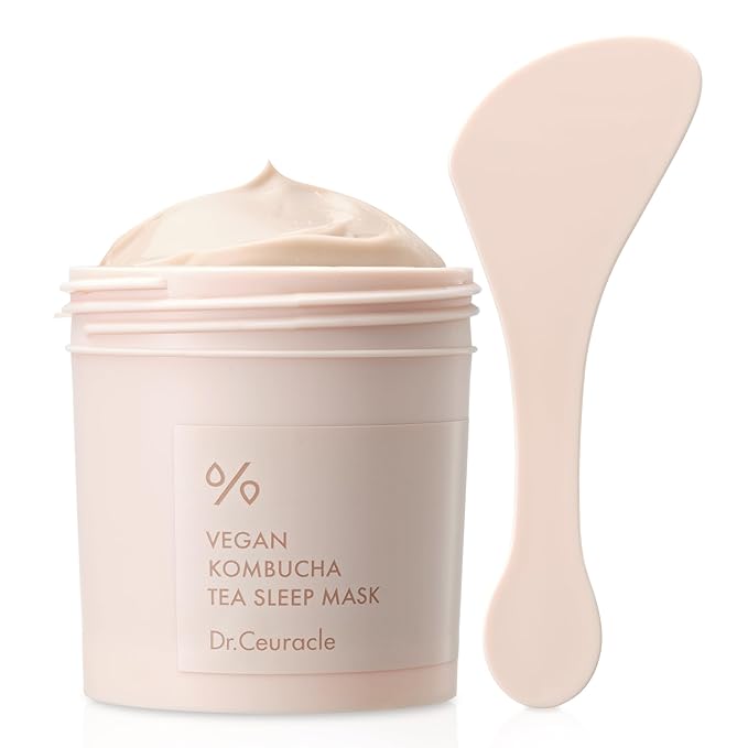 Dr.Ceuracle Vegan Kombucha Tea Sleeping Mask - Hydrating Overnight Face Mask with Niacinamide, Bakuchiol, Ceramide, Korean Skincare (100 g / 3.52 oz.)-VivaGrace Women