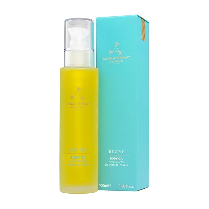 Aromatherapy Associates Revive Body Oil. A Luxurious Oil for an Energized and Nourished Body. Essential Oils Promote Healthy Micro-Circulation and Soften Skin (3.4 fl oz)-VivaGrace Women