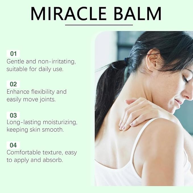 Miracle Balm, Organic Miracle Balm, Natural Ingredients, Relaxed and Comfortable for Legs, Arms, Back（2 pcs） AA-VivaGrace Women