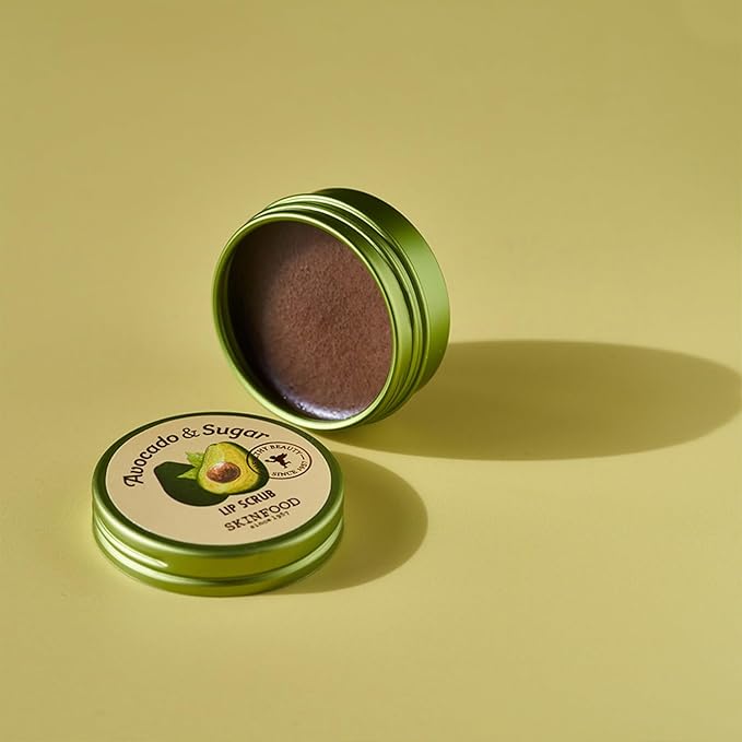 SKINFOOD Avocado Rich Lip Scrub 14g - Removes Dead Skin and Lip Nourishing & Moisturizing and Minerals, Soft Smooth Lips Scrub - Plump Lip Scrub - Dead Skin Lip Scrub for Smooth and Plump Lips-VivaGrace Women