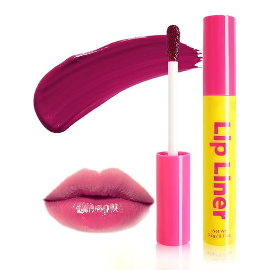 Lip Stain - Lip Stain Peel Off Long-Lasting with Matte Finish Waterproof & Transfer-Proof, Lip Liner Moisturizing & Nourishing Non-Stick Cup Highly Pigmented Color Lip Tint (01 Berry)-VivaGrace Women