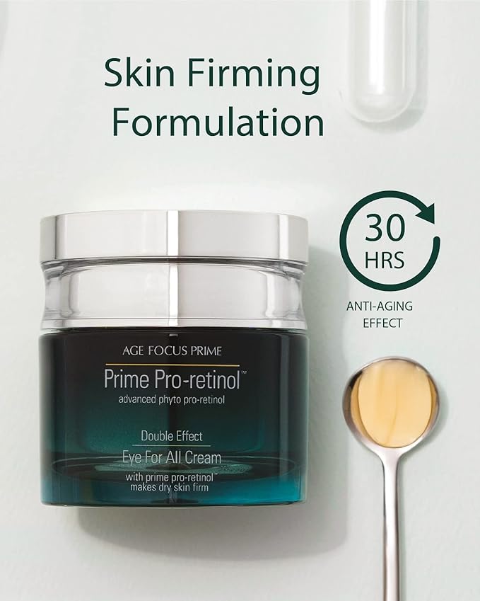Isa Knox AGE FOCUS Prime Double Effect Eye For All Cream Set (3.4fl oz) - Korean Skincare Set, Lightweight Rich Eye Cream, Toner, Emulsion with Daytime Retinol,-VivaGrace Women
