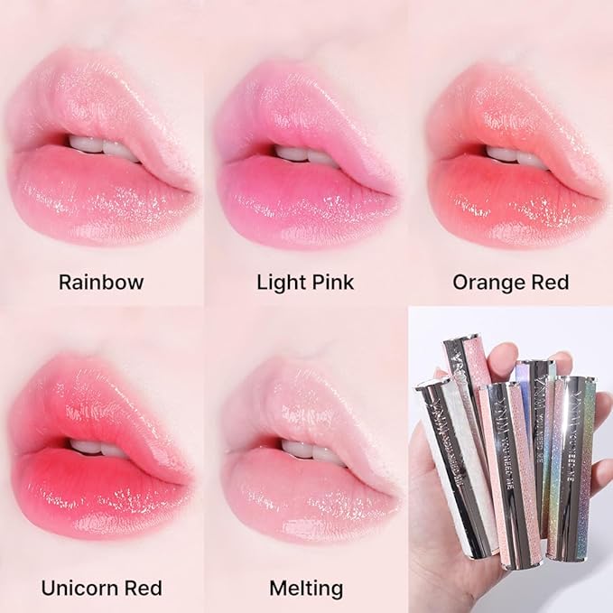 Rainbow Honey Lip Balm (+4 colors) Color-Changing, Non-Sticky, K-beauty, Korea Olive Young Awards Winner, High-Shine,Comfortable, tinted Lipbalm, moisturize with Manuka Honey-VivaGrace Women