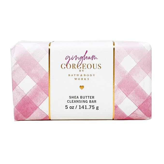 Bath & Body Works Gingham Gorgeous 3 Piece Set - Body Cream - Body Scrub - Cleansing Bar - Full Size-VivaGrace Women