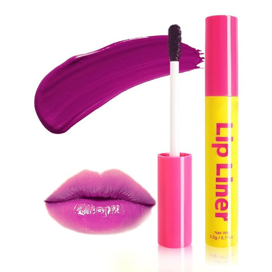 Lip Stain - Lip Stain Peel Off Long-Lasting with Matte Finish Waterproof & Transfer-Proof, Lip Liner Moisturizing & Nourishing Non-Stick Cup Highly Pigmented Color Lip Tint (06 Mauve)-VivaGrace Women