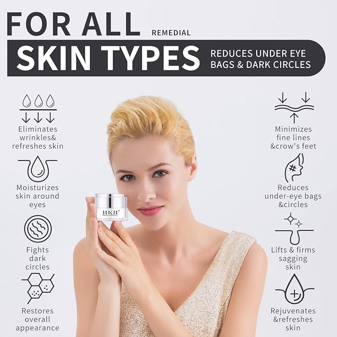 Dark Circles Under Eye Treatment for Women - Eye Cream for Dark Circles Wrinkles Puffiness & Reduce Eye Bags, Moisturize & Repair Eye Bags- Anti-Aging Collagen Eye Cream – Retinol Peptide-VivaGrace Women