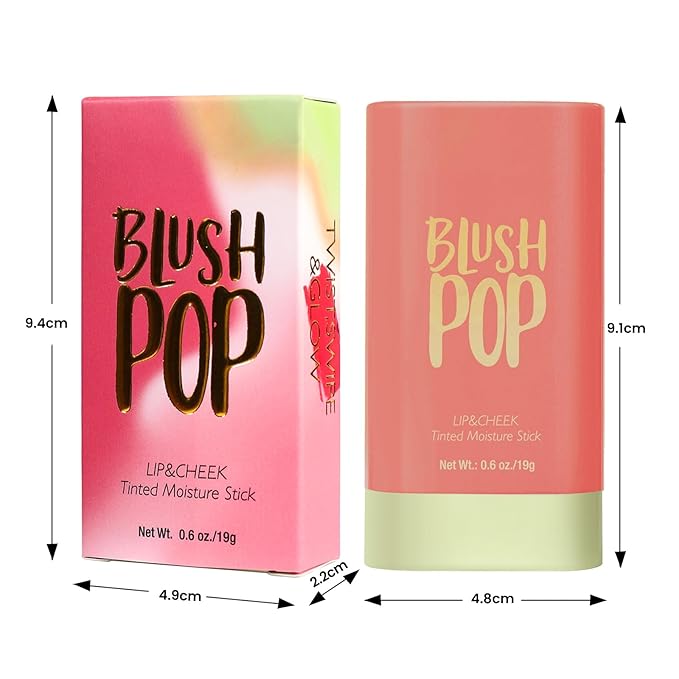 Highlighter Makeup Stick - Blush Highlighters Makeup Stick for Face & Body, Natural Silky Shimmer Highlight, Bendable Long Lasting Highlighter Wand, Cream Korean Highlighter (Soft Pink)-VivaGrace Women