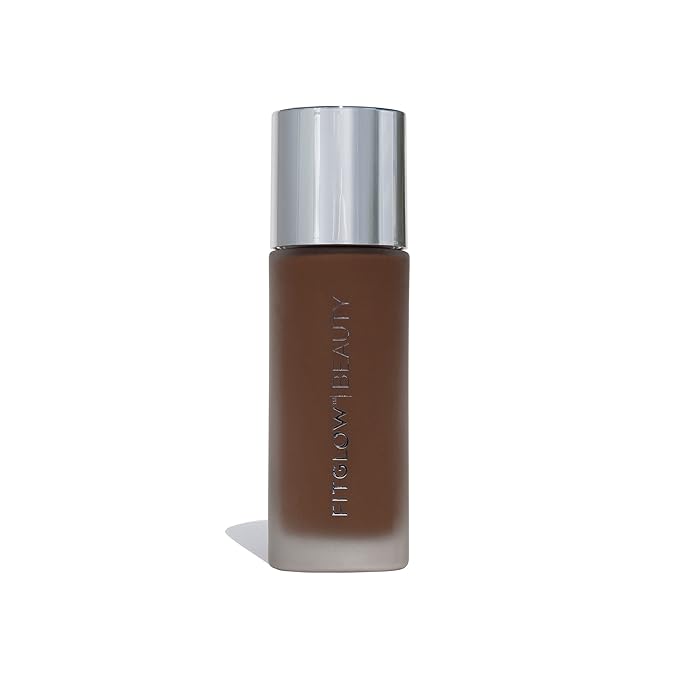 Fitglow Beauty - Natural Foundation+ Photo-Filtering Foundation | Vegan, Woman-Owned Clean Beauty (F7.5 - Rich Deep, Red Undertones)-VivaGrace Women