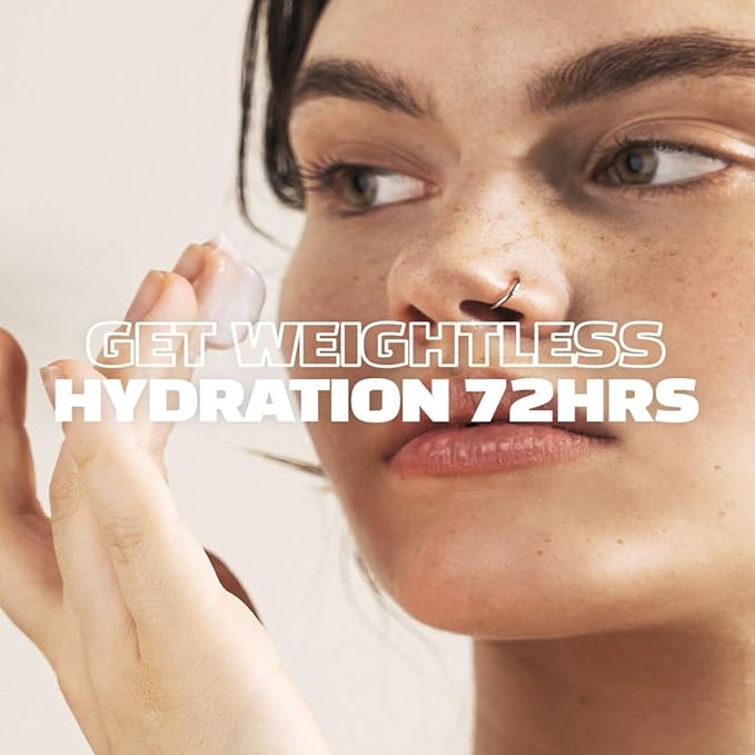 72 Hours Weightless Hydration Cream, Moisturizing Daily Face Cream, Vegan and Cruelty Free, Soothing and Brightening, All Skin Types, Korean Skin Care (1.85 fl.oz.)-VivaGrace Women